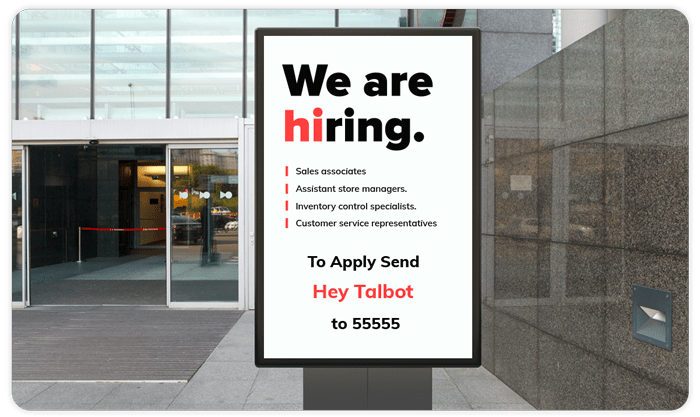 Text hiring