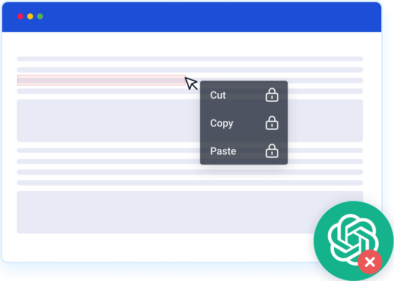 Prevent use of ChatGPT and Deepfakes during online exams or assessments