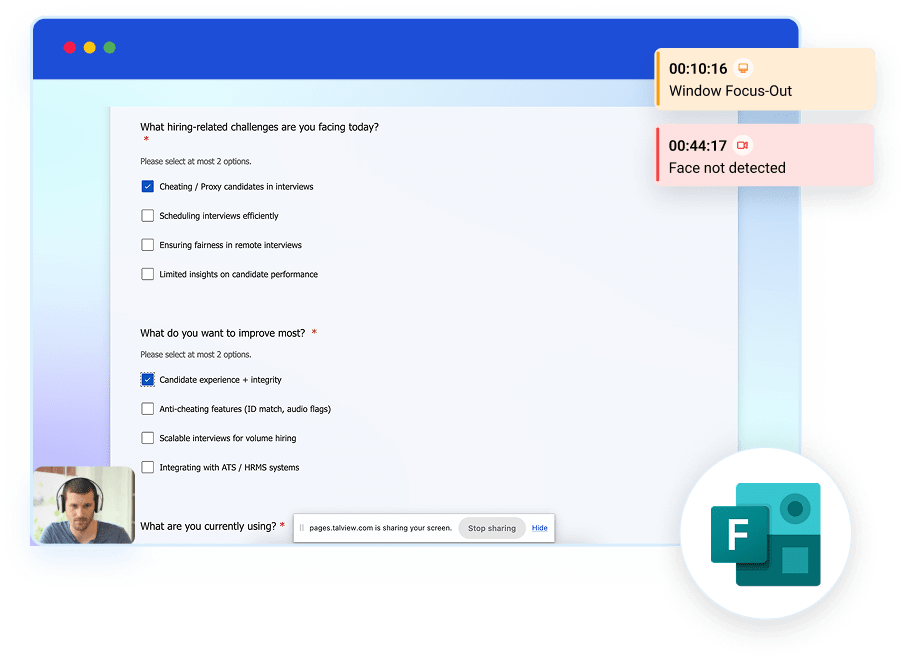 Proctoring on MSForms