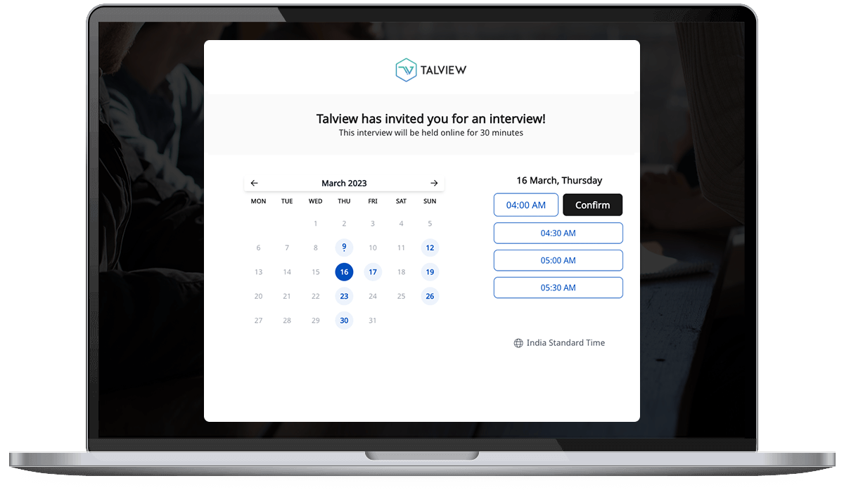 Candidate Slot Booking Feature for Interview Scheduling