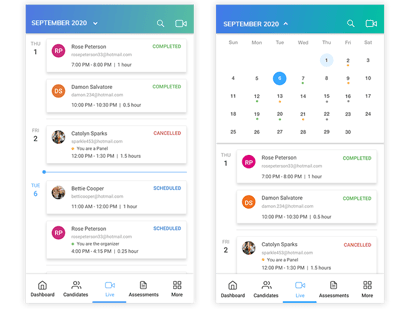 Interview Scheduling on Mobile