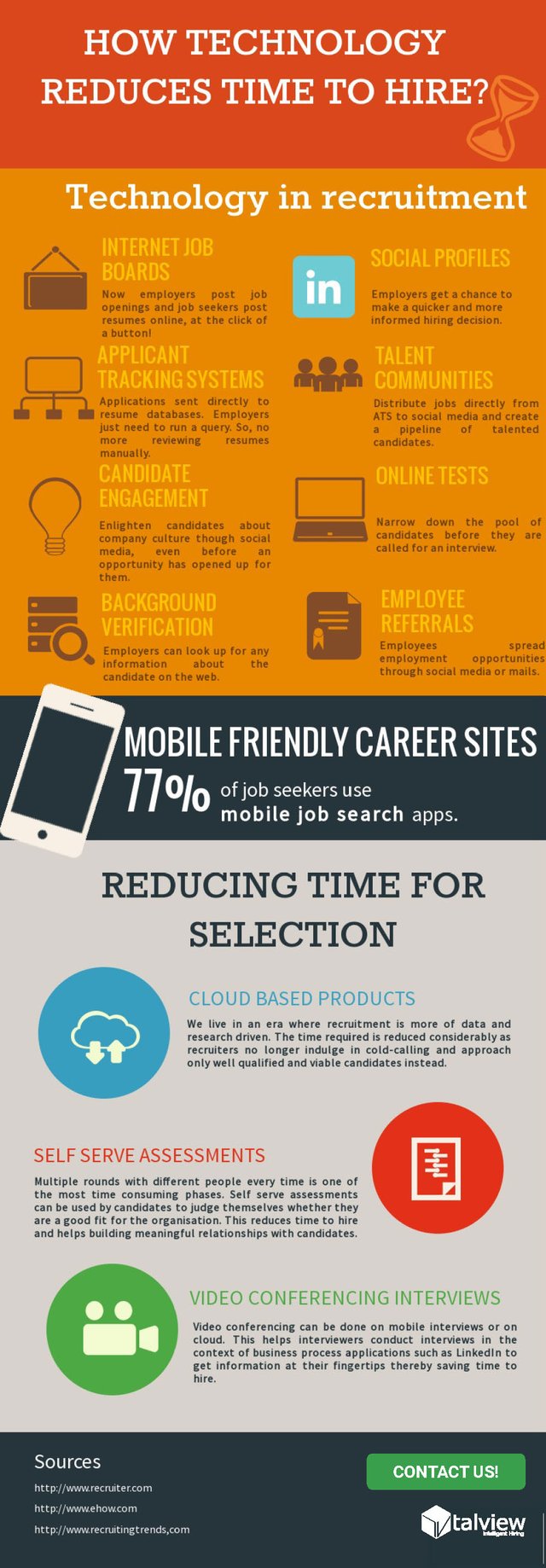 Time to Hire - Apllicant Tracking System - Online Assessments - Social Recruiting