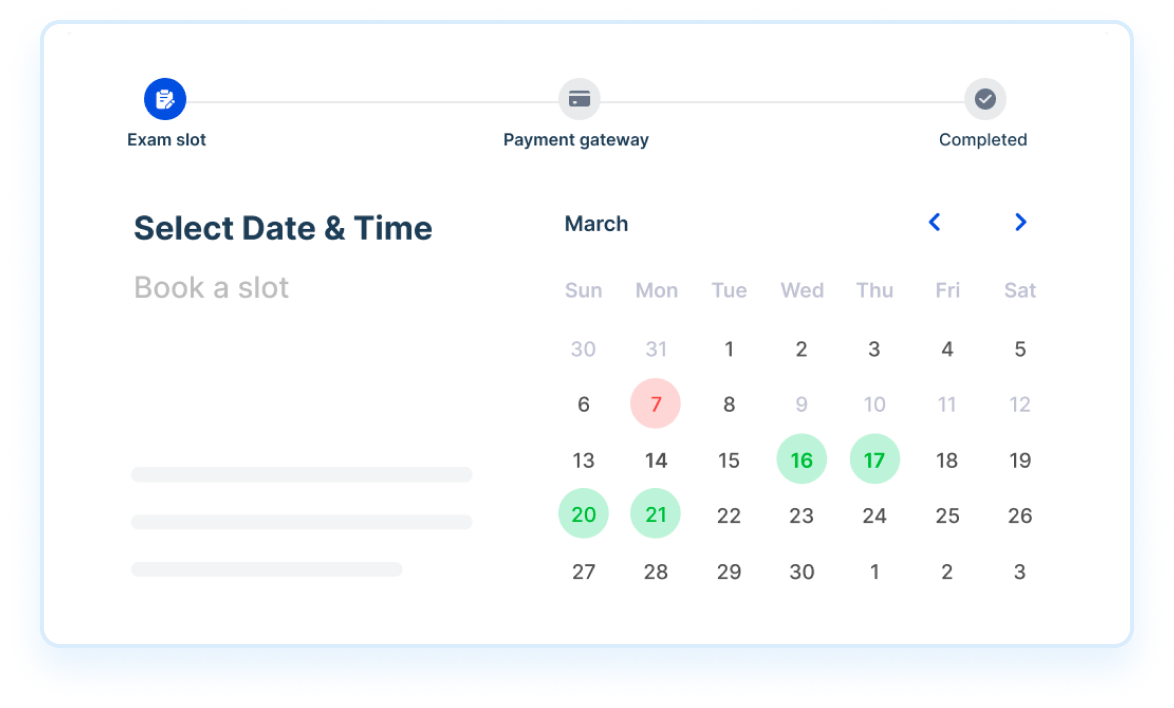 Empower your candidates to reserve their ideal exam slots-min