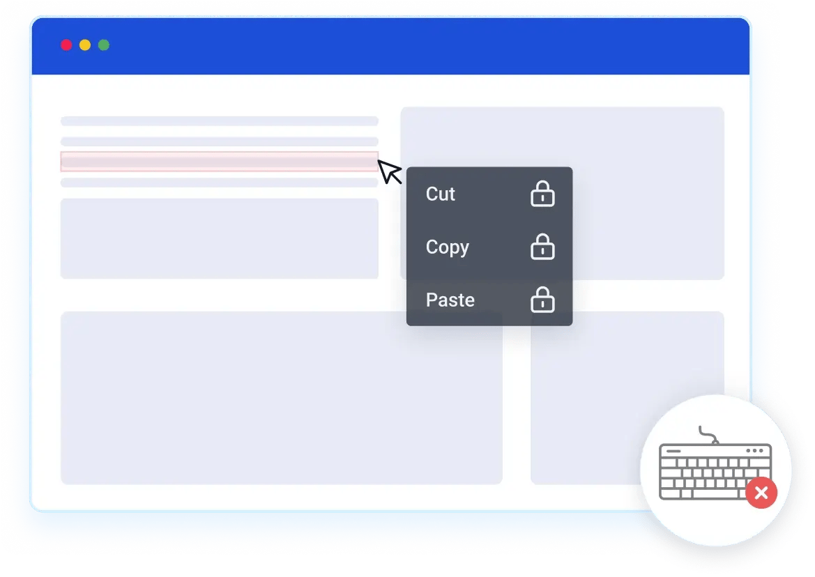 Restricted Keyboard Functionality