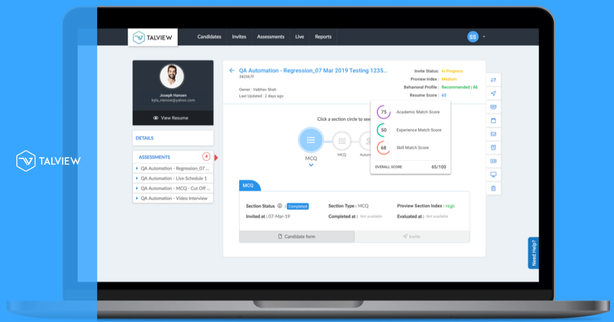 Candidate Screening with Talview HR Tech Platform