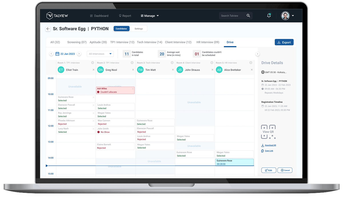 Intelligent Interview Scheduling Software